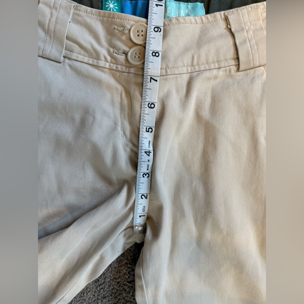 90s Vintage Delias Flare Khakis 100% Cotton Pants Size 5/6 - Picture 9 of 10